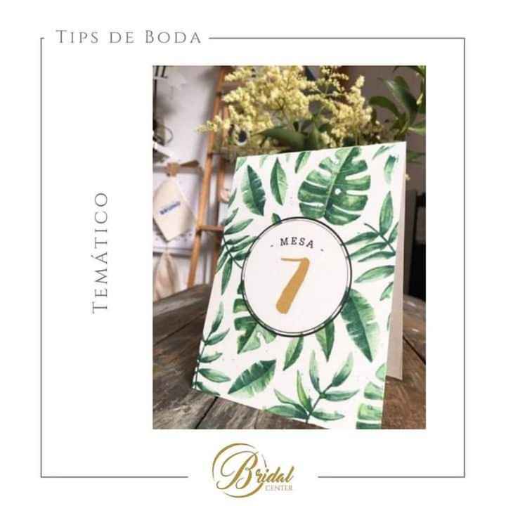Números de mesa - 8