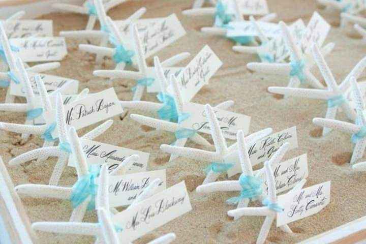 Boda en playa:seating plan - 1