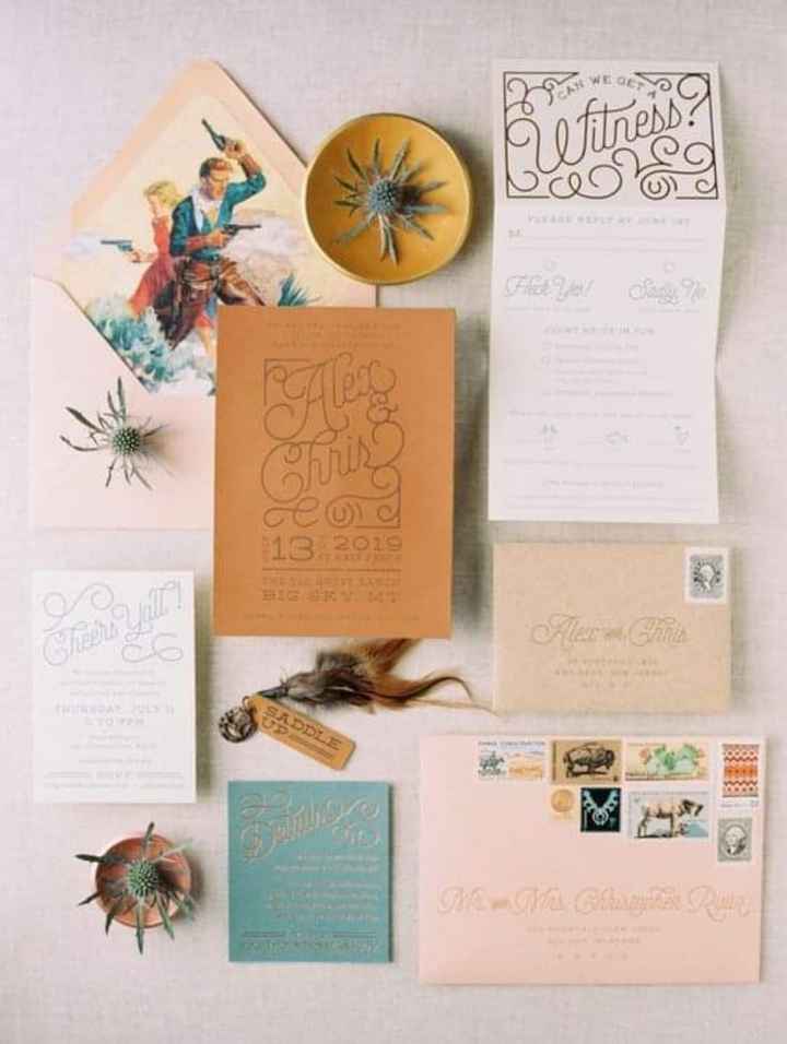Invitaciones inspiradas en el viejo oeste - 1