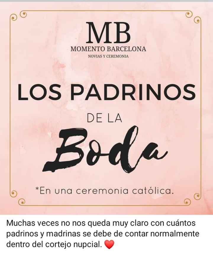 Padrinos de la boda religiosa - 1
