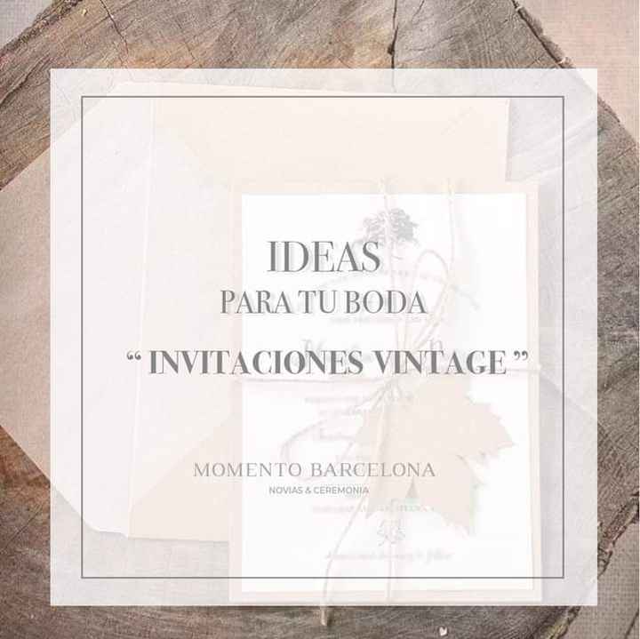 Boda vintage: invitaciones - 1