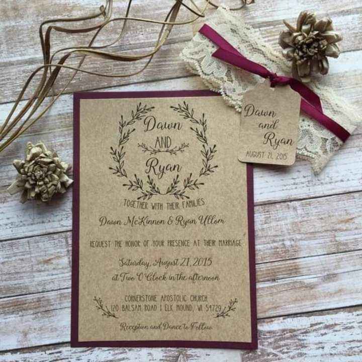 Boda vintage: invitaciones - 6