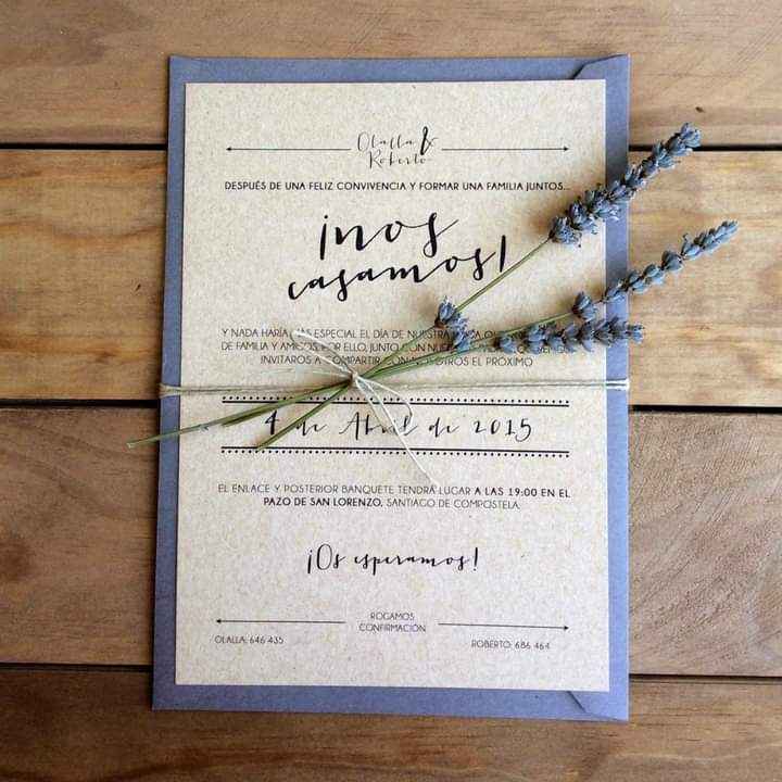 Boda vintage: invitaciones - 7
