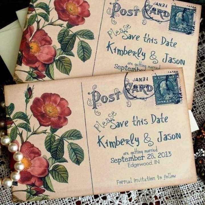 Boda vintage: invitaciones - 8