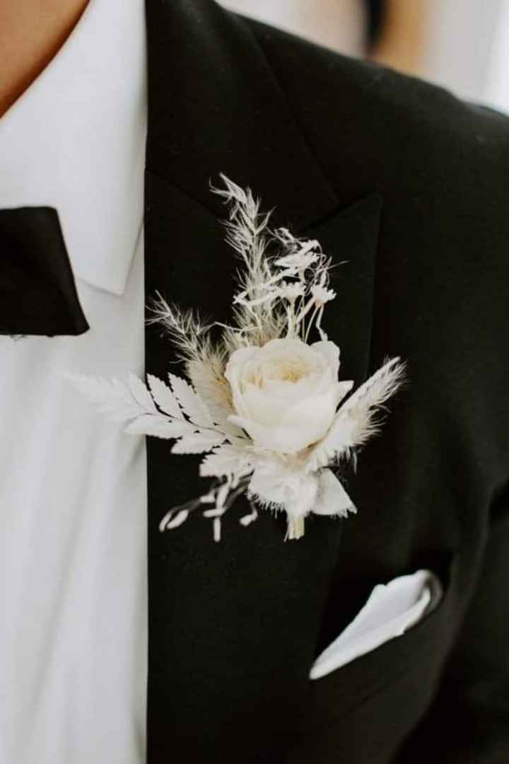 Otoño: boutonniere con estilo bohemio - 1