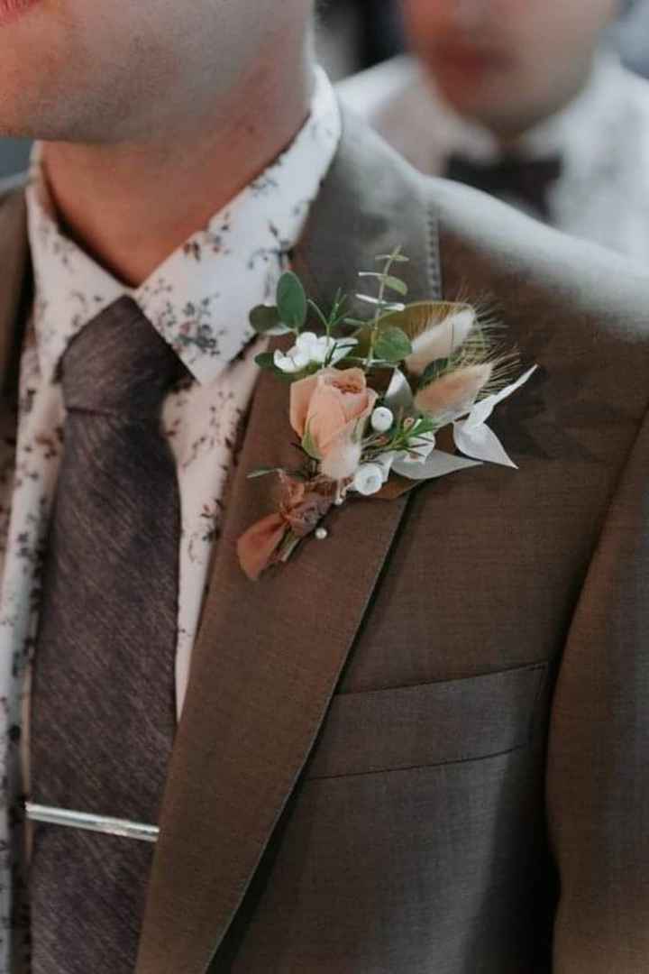 Otoño: boutonniere con estilo bohemio - 4