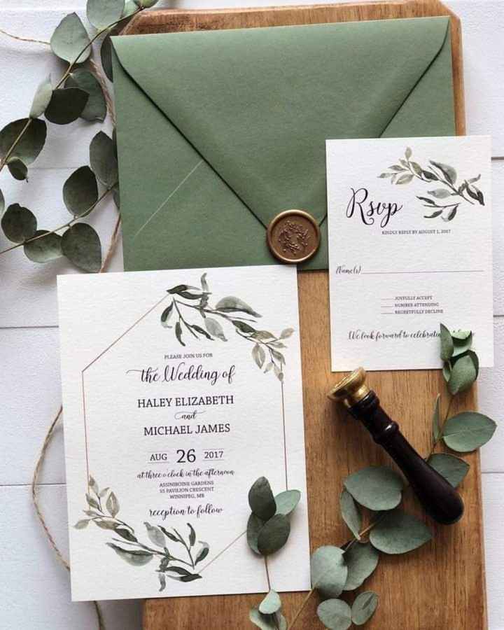 Temática naturaleza: invitaciones - 1