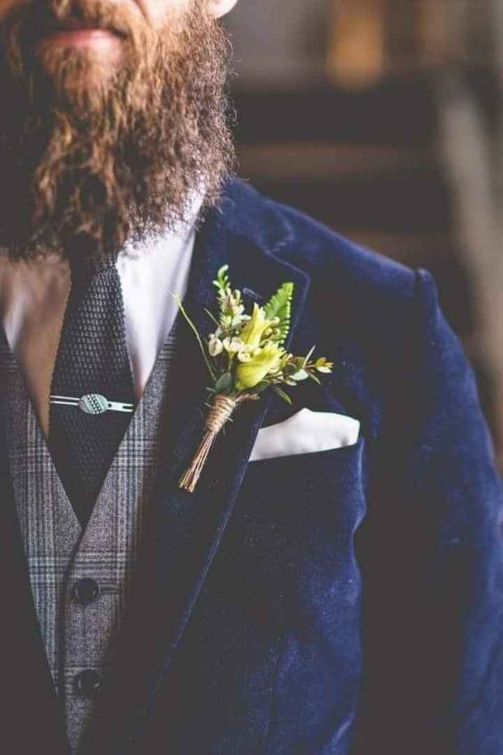 Invierno: traje en terciopelo azul - 1