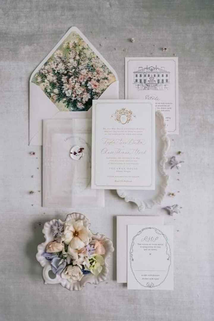 Invitaciones:sobres con interiores decorados - 1
