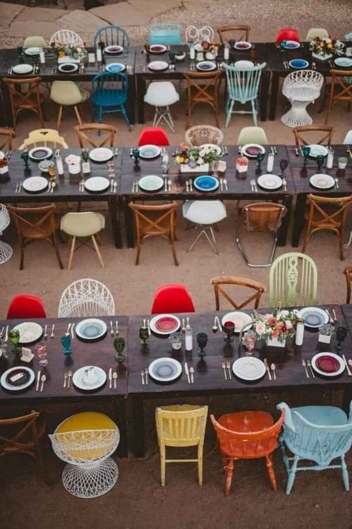 En tu boda,sillas con estilos diferentes - 1