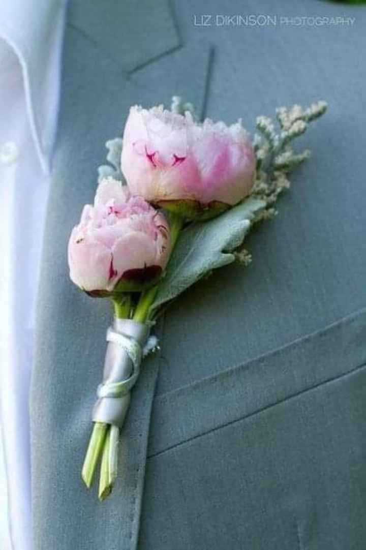 Un boutonniere romántico y moderno - 1