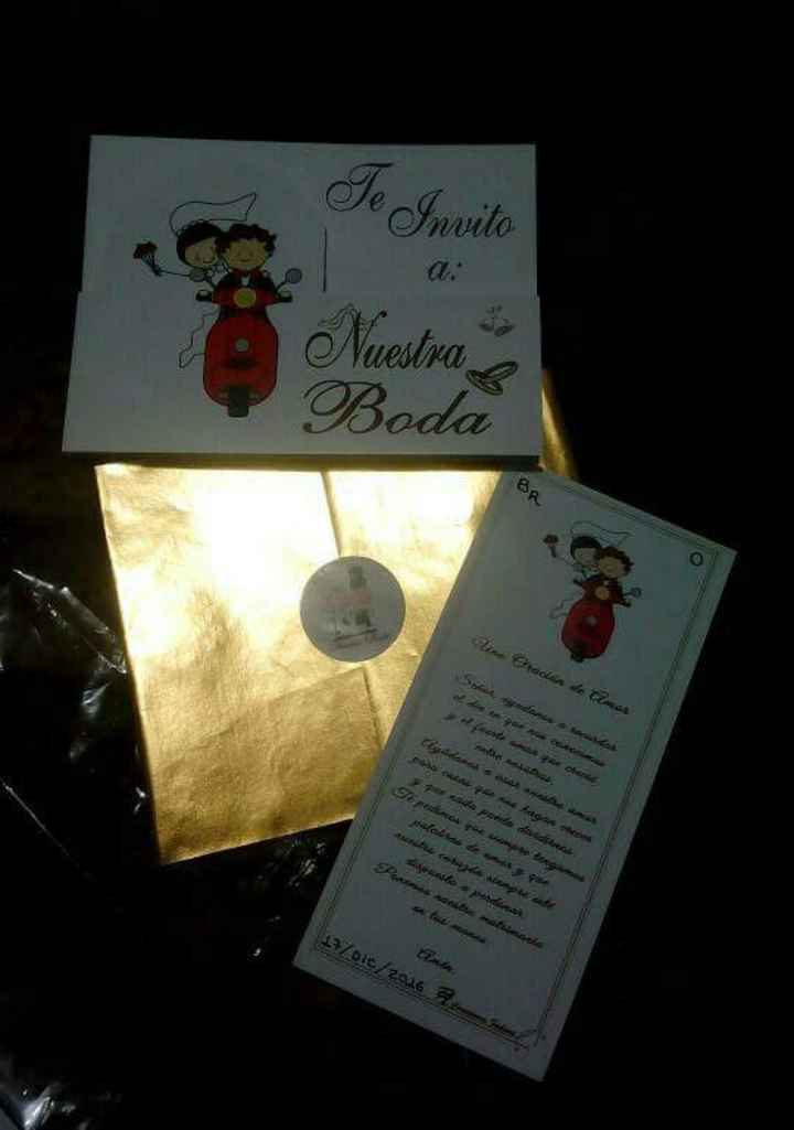Sobres para las invitaciones de la boda - 1