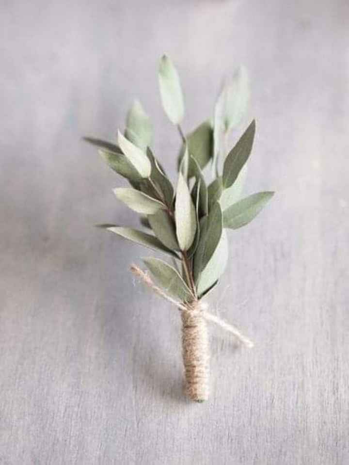 Boutonniere con estilo minimalista - 4