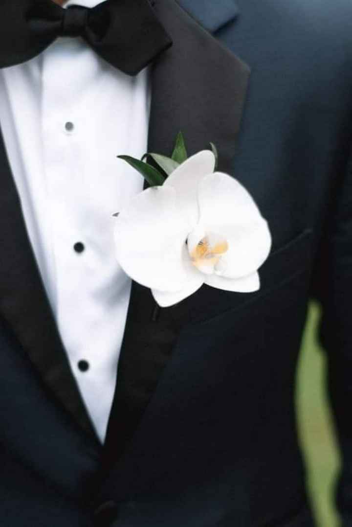 Boutonniere con orquídeas - 4
