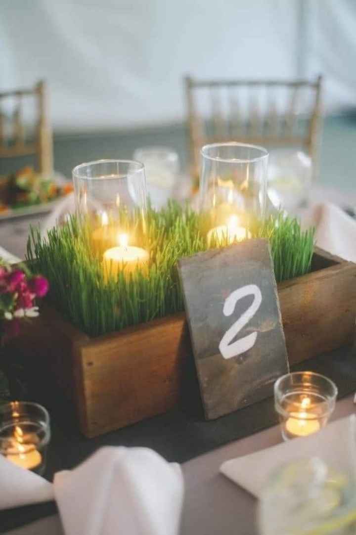 Centros de mesa con pasto - 5