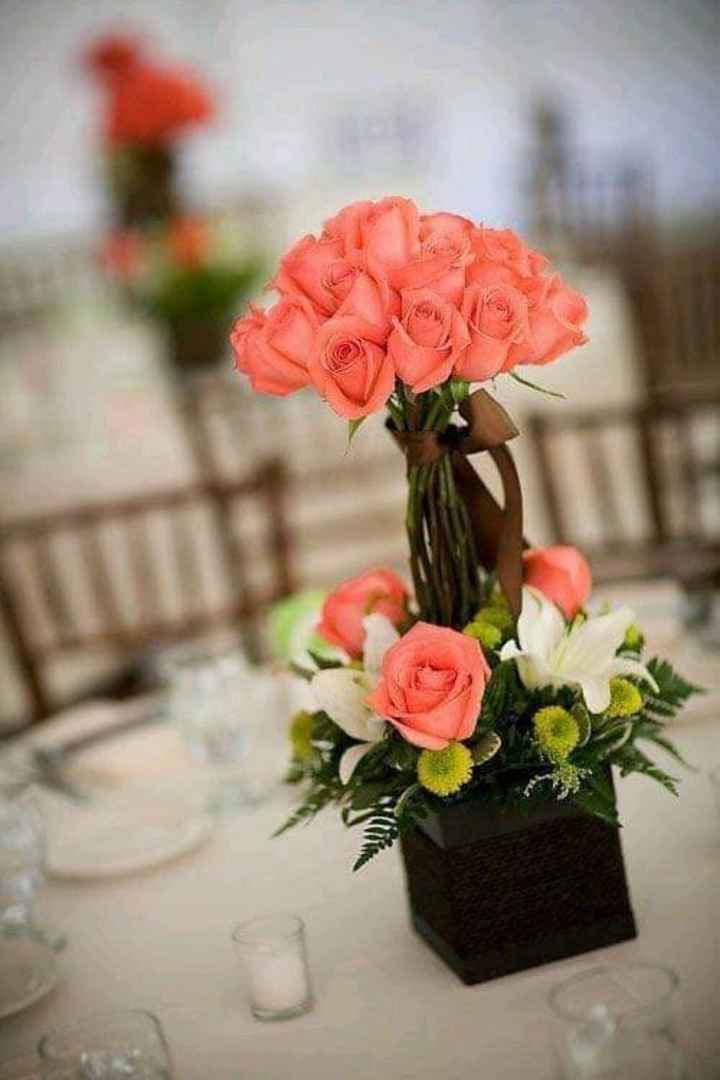 Hermosos centros de mesa con flores - 2