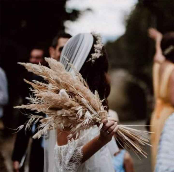 Hierbas o pastos en los ramos de novia - 3