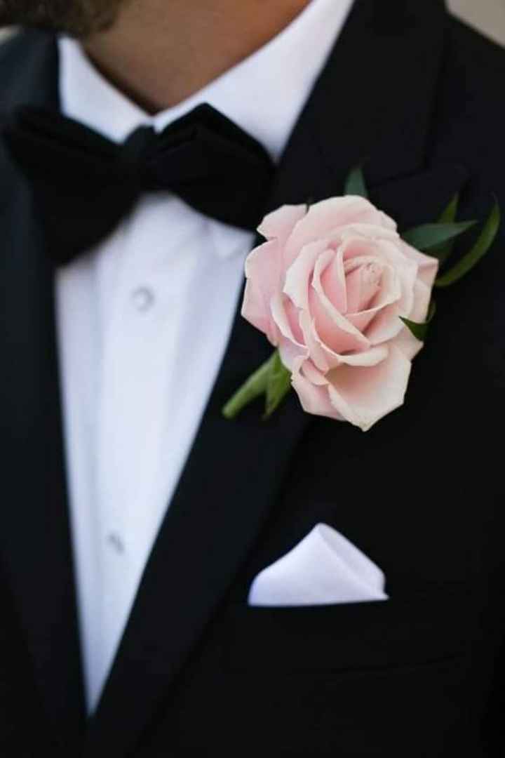 Boutonniere con rosa - 1