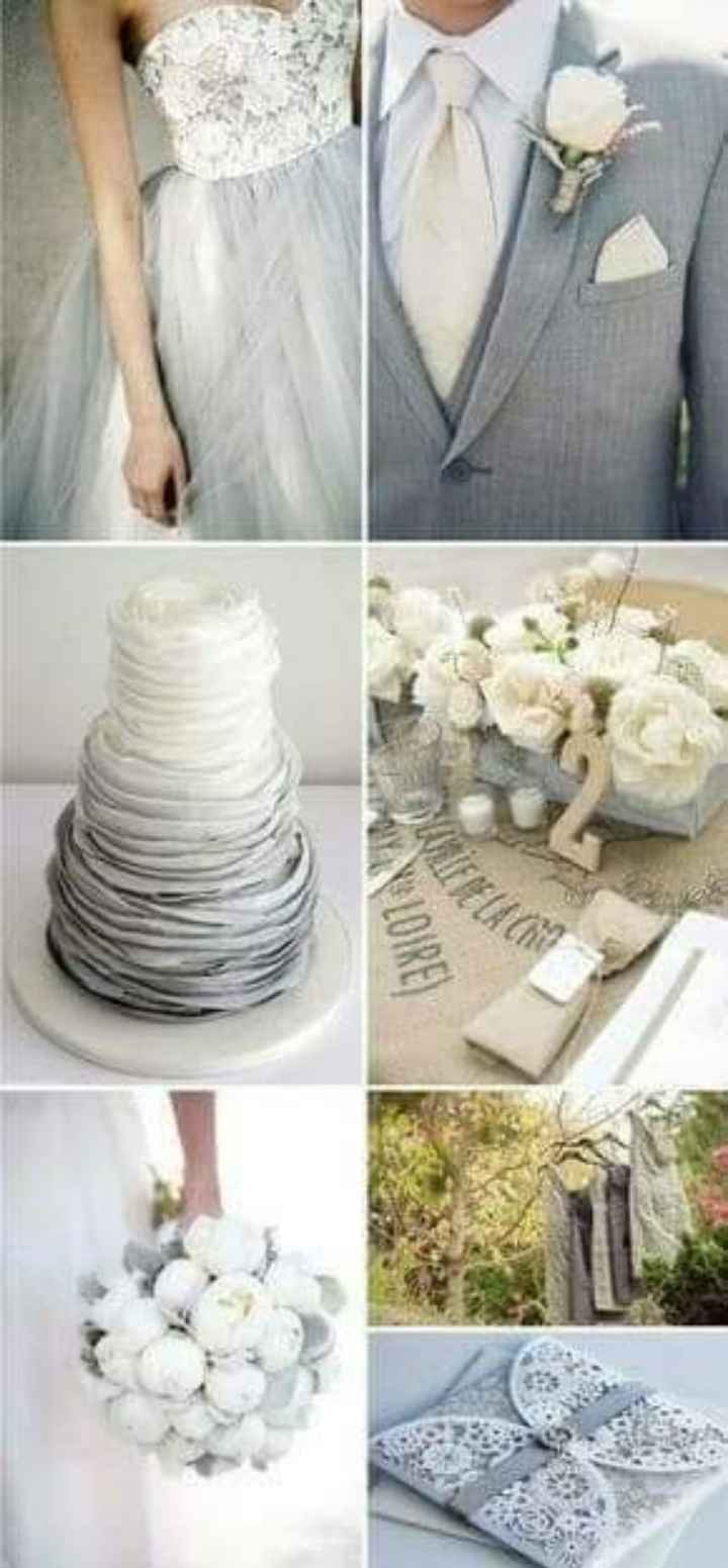 Boda neutral con pocos toques de color - 1