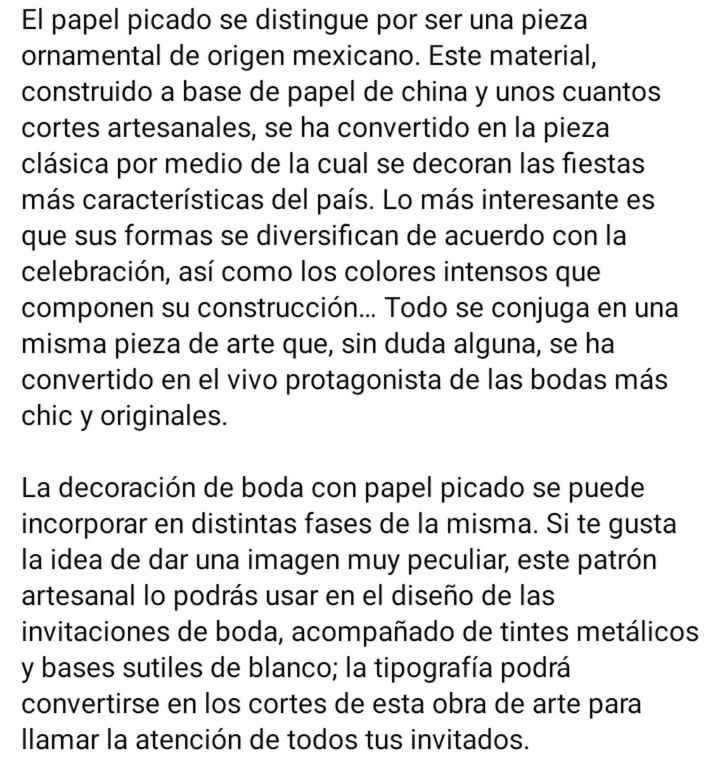 Papel picado en tu boda - 1