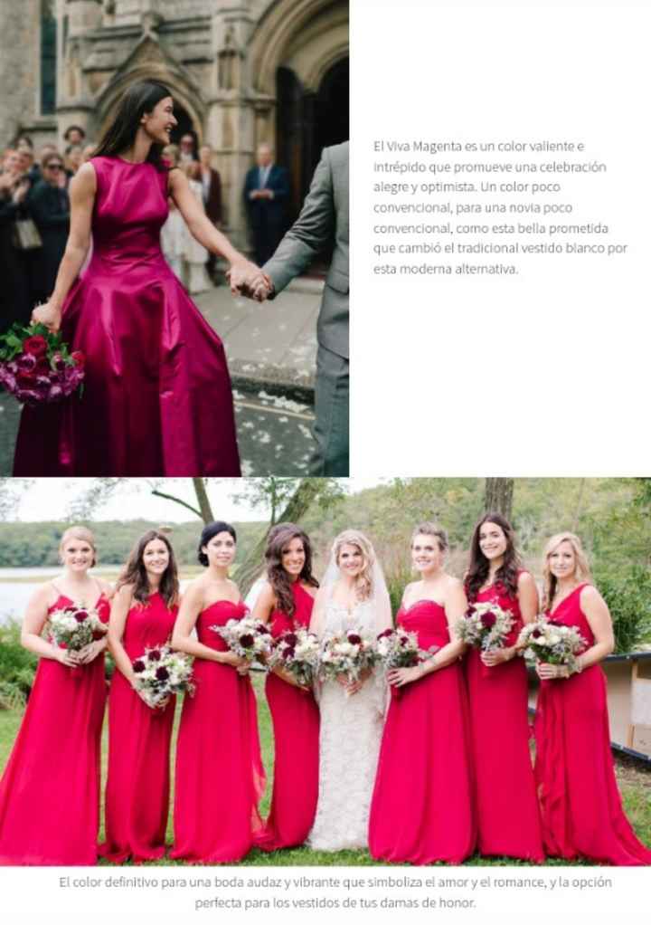 Incorpora el Viva Magenta a tu boda - 5