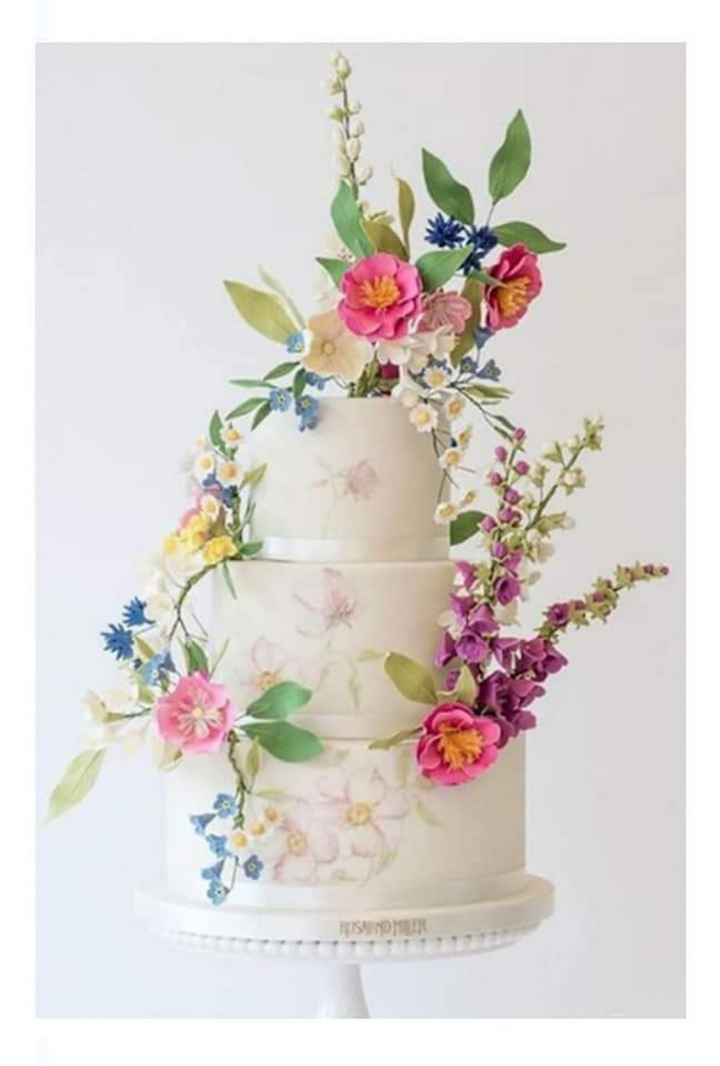 Pasteles con decorados florales 🌸🌺🌹 - 6