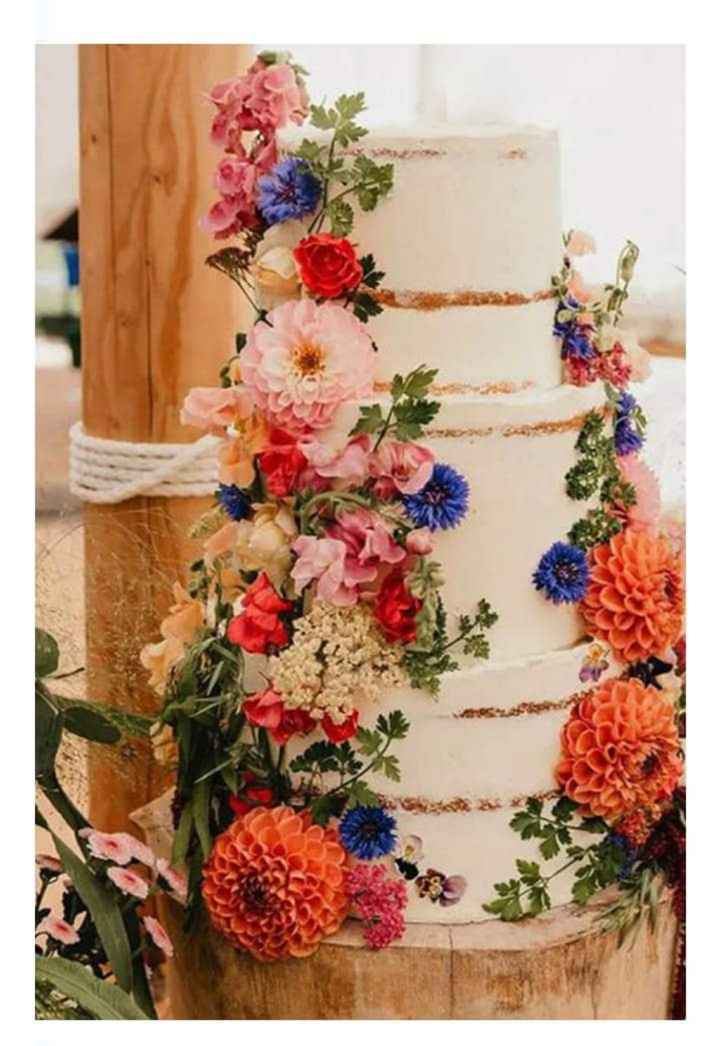 Pasteles con decorados florales 🌸🌺🌹 - 16