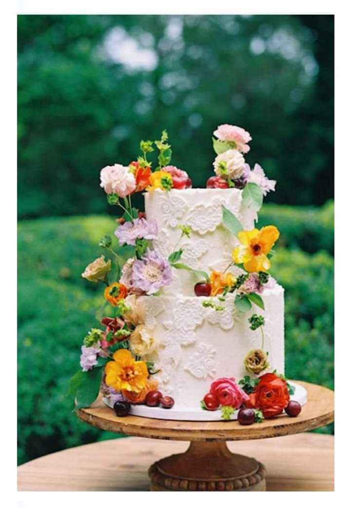 Pasteles con decorados florales 🌸🌺🌹 - 19