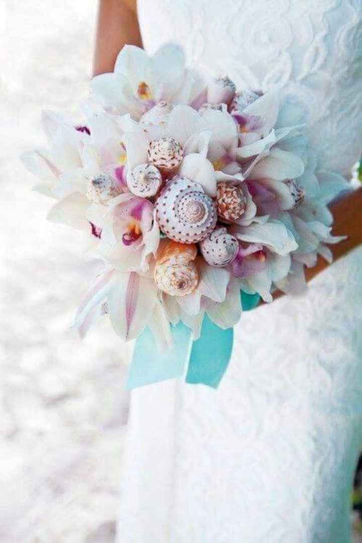 Boda en la playa:el ramo 🌴🐚 - 1
