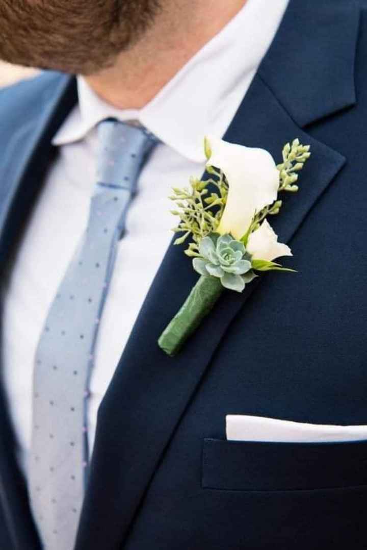 Boutonniere con alcatraz - 1