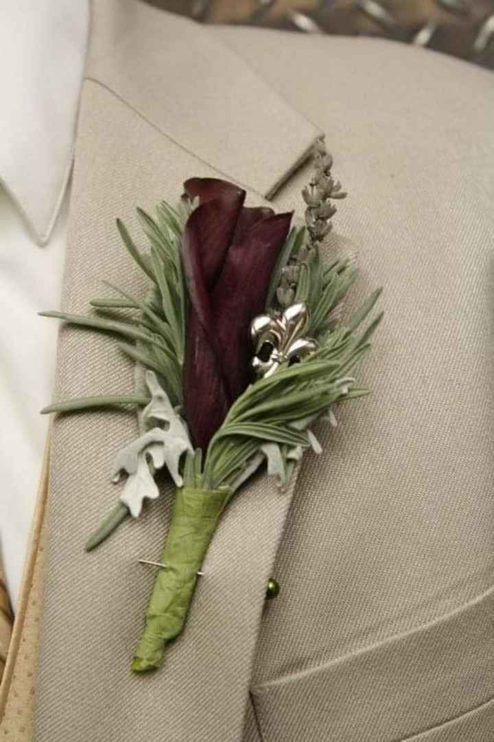 Boutonniere con alcatraz - 3