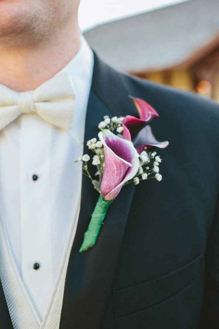 Boutonniere con alcatraz - 4