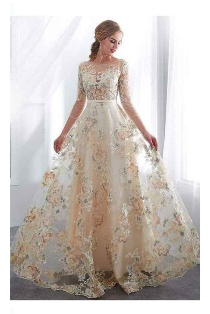 Vestidos de novia con motivos florales 🌺🌸🌹 - 4