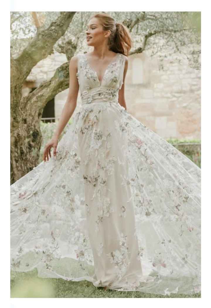 Vestidos de novia con motivos florales 🌺🌸🌹 - 21