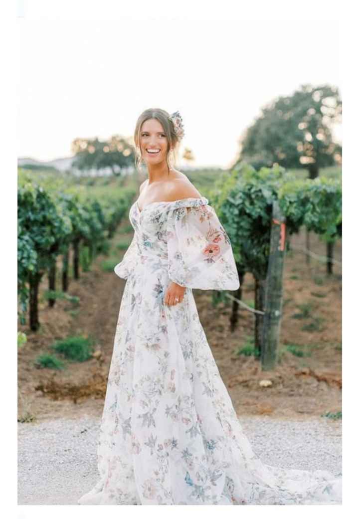 Vestidos de novia con motivos florales 🌺🌸🌹 - 31