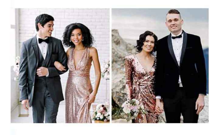 Vestidos de novia metálicos - 1