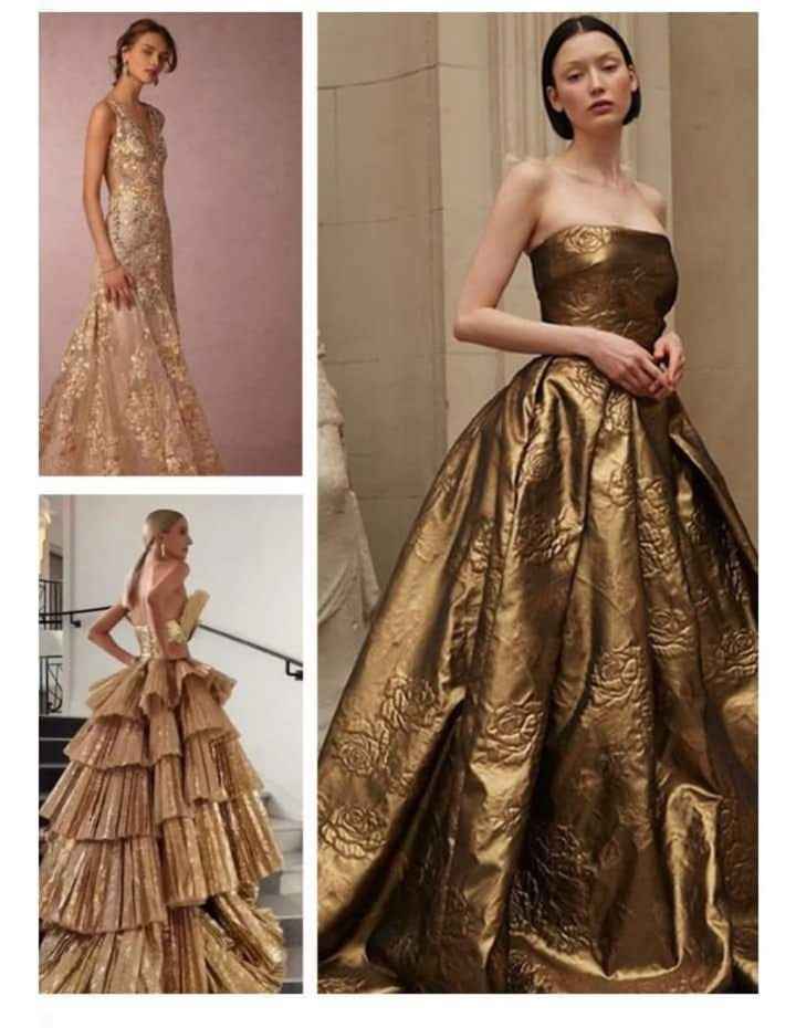 Vestidos de novia metálicos - 2