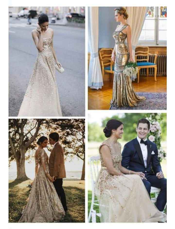 Vestidos de novia metálicos - 4