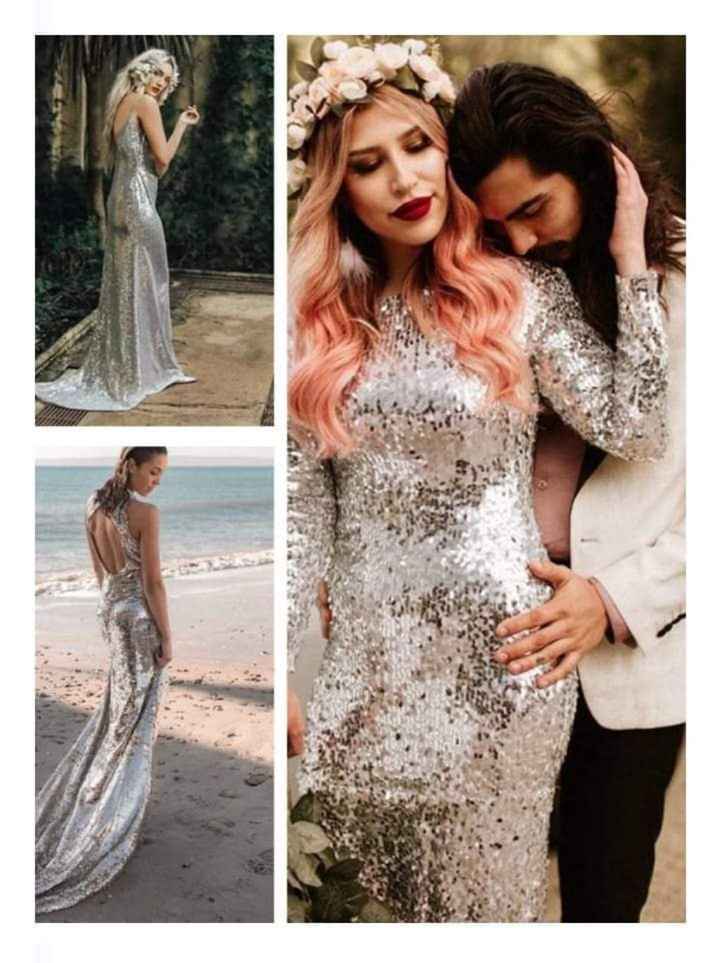 Vestidos de novia metálicos - 9
