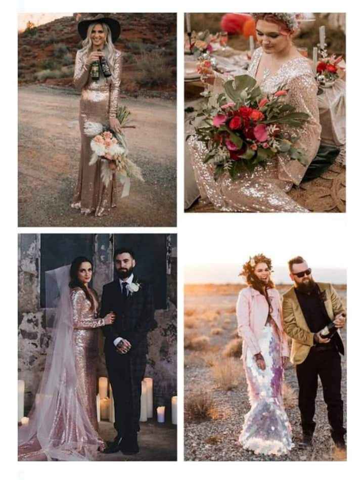Vestidos de novia metálicos - 11