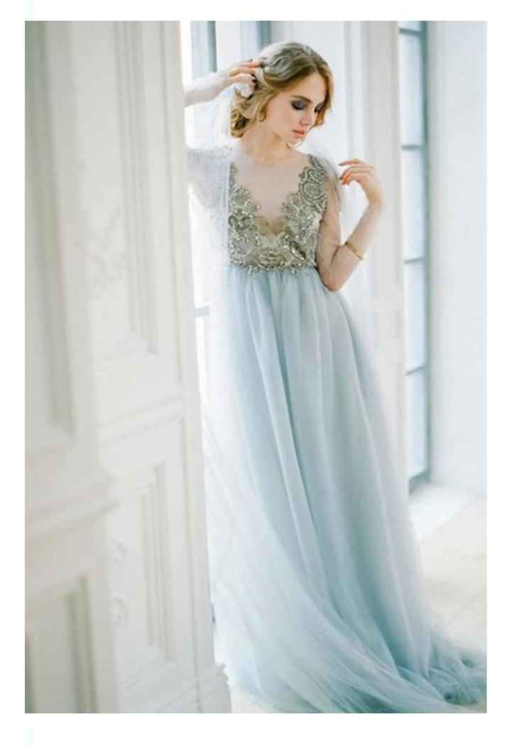 Vestidos de novia en color azul 💙 - 1