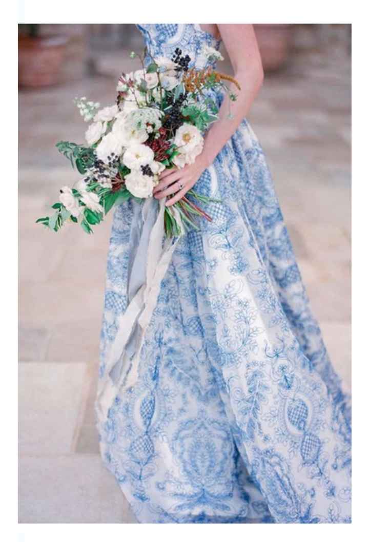 Vestidos de novia en color azul 💙 - 3