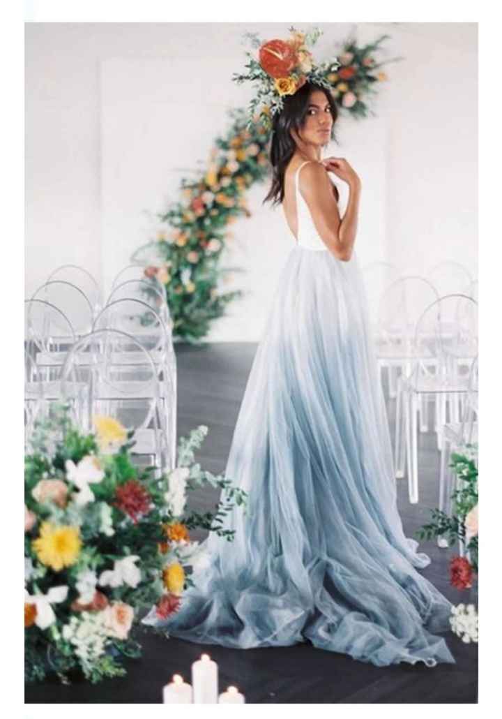 Vestidos de novia en color azul 💙 - 6