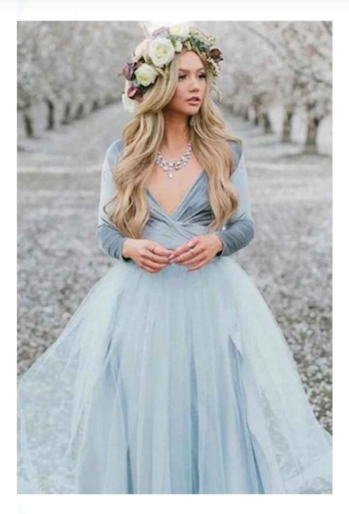 Vestidos de novia en color azul 💙 - 8