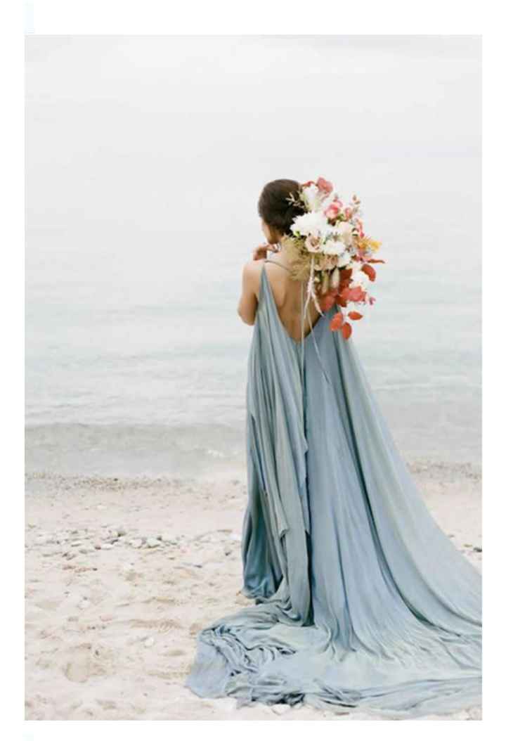 Vestidos de novia en color azul 💙 - 11