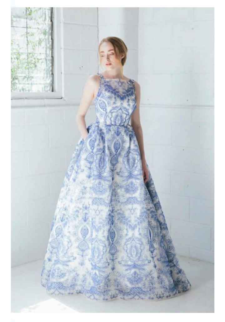 Vestidos de novia en color azul 💙 - 13