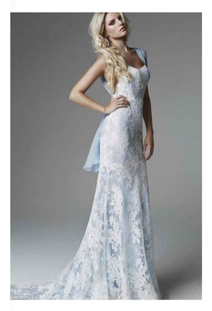 Vestidos de novia en color azul 💙 - 15