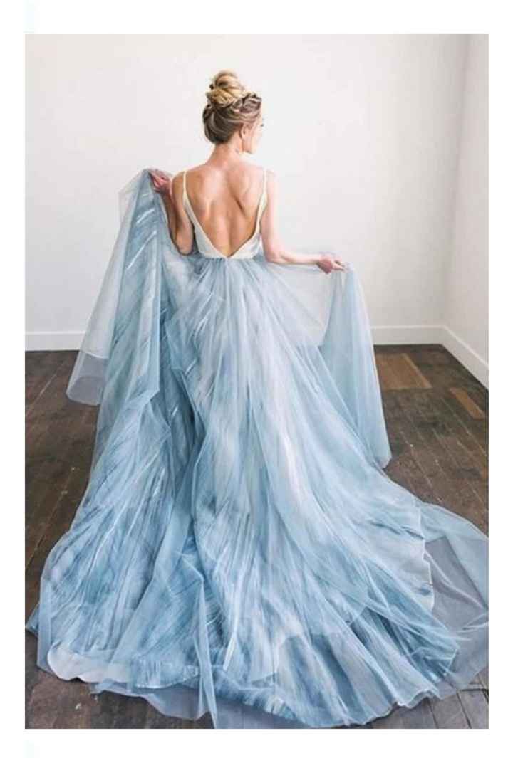 Vestidos de novia en color azul 💙 - 17