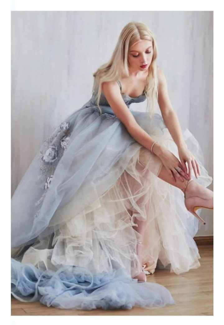 Vestidos de novia en color azul 💙 - 19