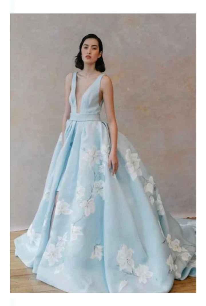 Vestidos de novia en color azul 💙 - 21